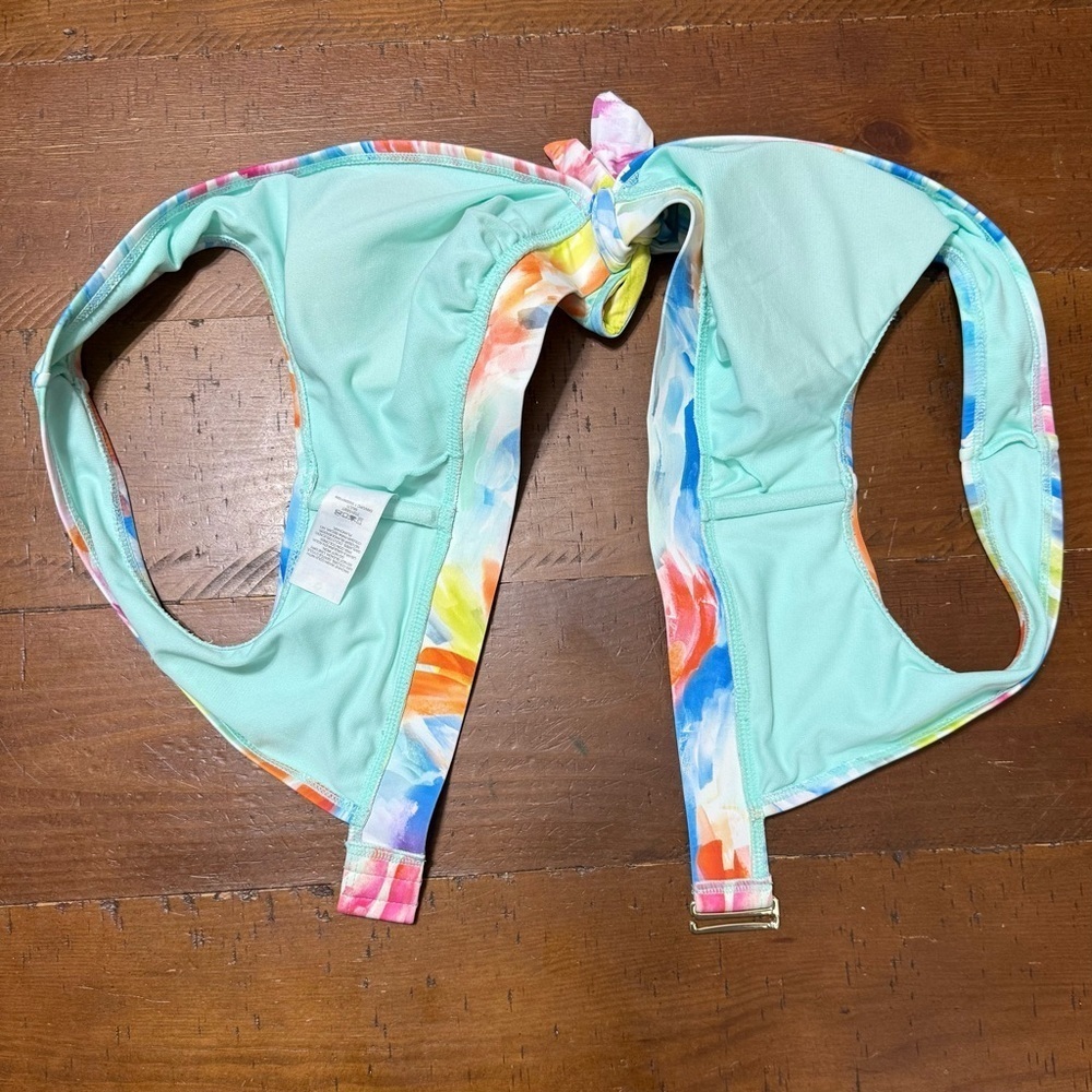 Colorful Abstract Bikini Top - Picture 6 of 8